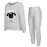 Женская тёплая махровая пижама Shaun the Sheep Gray M YTR