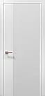 Міжкімнатні двері Папа Карло PL-13 Plato білий матовий скло біле
