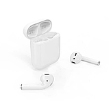 Бездротові навушники вкладки XO Q2 Bluetooth блютуз із зарядним кейсом і мікрофоном білі, фото 2