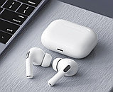 Бездротові вакуумні навушники XO Q3 Bluetooth блютуз із зарядним кейсом і мікрофоном білі, фото 4