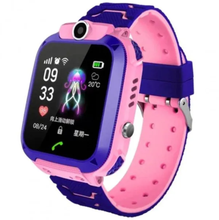 Дитячий розумний смарт-годинник для дівчинки XO H100 Kids Smart Watch з сімомкартою камерою й GPS рожевий