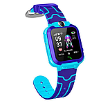 Дитячий розумний смарт-годинник для хлопчика XO H100 Kids Smart Watch із сімомкартою камерою й GPS сині, фото 5