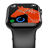 Розумний смарт-годинник XO M50 45 mm Smart Watch наручний смарт-годинник із функцією приймання дзвінків і мікрофоном чорний, фото 5
