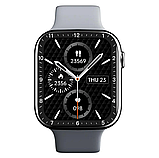 Розумний смарт-годинник XO M50 45 mm Smart Watch наручний смарт-годинник із функцією приймання дзвінків і мікрофоном сірі, фото 2