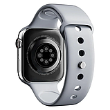 Розумний смарт-годинник XO M50 45 mm Smart Watch наручний смарт-годинник із функцією приймання дзвінків і мікрофоном сірі, фото 4