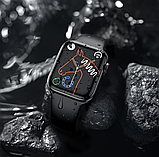 Розумний смарт-годинник Hoco Y12 Smart Watch електронний годинник із функцією приймання дзвінків чорний, фото 7