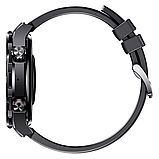 Розумний смарт-годинник Hoco Y16 круглий смарт-годинник із магнітною зарядкою і функцією приймання дзвінків чорний, фото 4