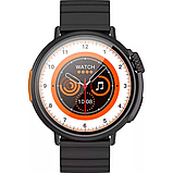 Розумний смарт-годинник Hoco Y18 смарт-годинник із магнітною зарядкою і функцією приймання дзвінків чорний, фото 3
