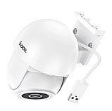 Зовнішня поворотна камера відеоспостереження Wi-Fi Hoco D2 Camera 3MP IP65 FHD відеокамера спостереження, фото 3