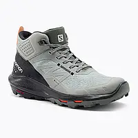 Urbanshop com ua Черевики для трекінгу чоловіче Salomon Outpulse Mid Gore-Tex зелено-чорні L41588900 РОЗМІРИ