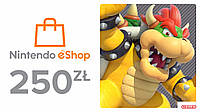 Карта пополнения Nintendo eShop 250 злотых ZL PLN Gift Card Польша PL (Код)