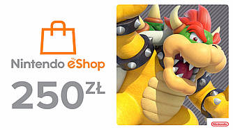 Карта поповнення Nintendo eShop 250 злотих ZL PLN Gift Card Польща PL (Код)