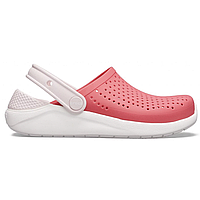 Crocs LiteRide Kids Clog Poppy White original, Кроксы Лайтрайд Детские оригинал красные с коробкой