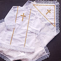 Одежда для крещения рубашка крижма для крещения мальчика 74-86 рост Одежда крещение девочке 1-2 года