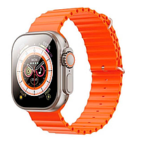 Умные смарт часы XO M9 Ultra 49mm AMOLED дисплей наручные смарт-часы с функцией приема звонков оранжевые