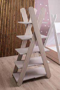 Стелаж у дитячу кімнату спальню етажерка для речей книг дитячий стелаж полки етажерки Інді  800х400х1500 мм.