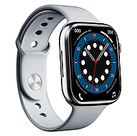 Умные смарт часы XO M50 45mm Smart Watch наручные смарт-часы с функцией приема звонков и микрофоном серые