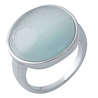 Серебряное кольцо SilverBreeze с кошачьим глазом 18.469ct (1975091) 17.5 LW, код: 8022425