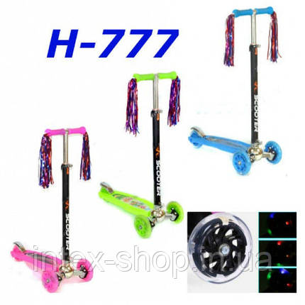 Самокат Joystick H-777 maxi scooter кикборд trolo micro дитячий триколісний, фото 2