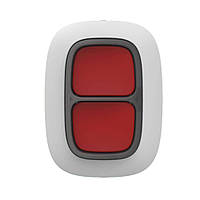 Беспроводная экстренная кнопка Ajax DoubleButton white с защитой от случайных нажатий KC, код: 6528624