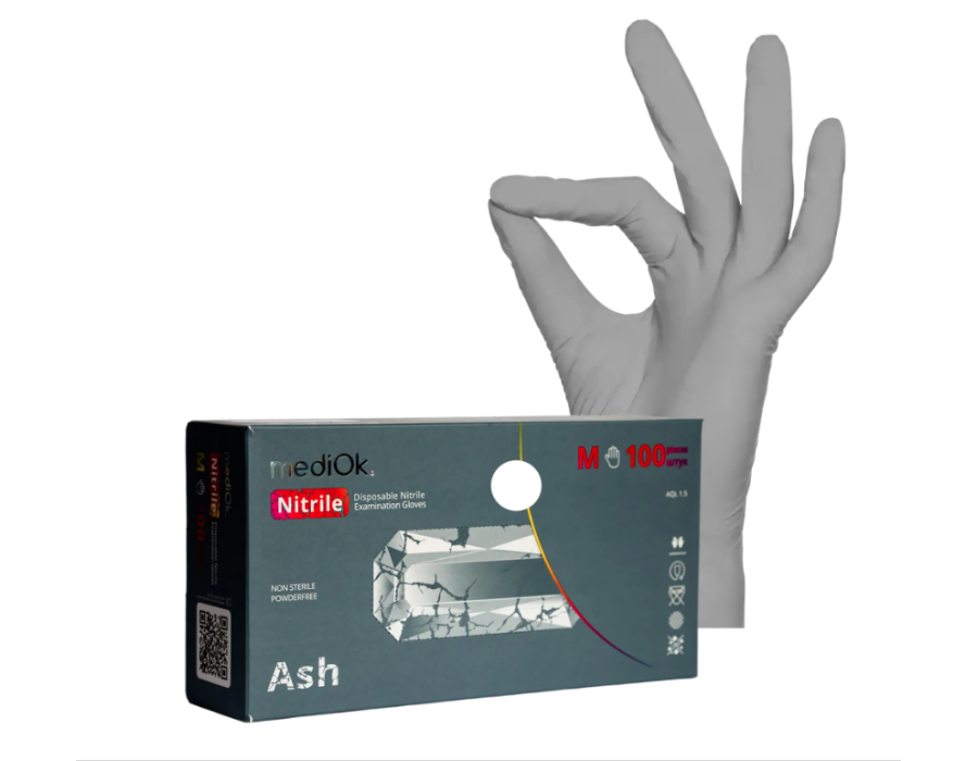 Рукавички нітрилові MediOk by AMPri ASH (100 шт./50 пар), S