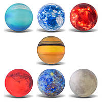 М'яч фомовий арт. PB1525 (144 шт.) розмір 6,3 см, MIX кольорів, 24 шт. в упак, пакет