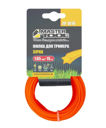 Ліска для садових тримерів "Зірка" 1,65 мм × 15 м ТМ Mächtz