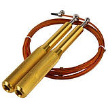 Скакалка швидкісна Кросфіт 3 м з підшипником і сталевим тросом 84143, фото 3