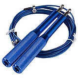 Скакалка швидкісна Кросфіт 3 м з підшипником і сталевим тросом 84143, фото 5