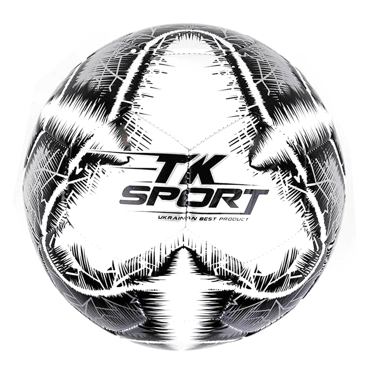 М'яч футбольний білий TK Sport вага 330-350 грам матеріал TPE піна балон гумовий (C 44452)