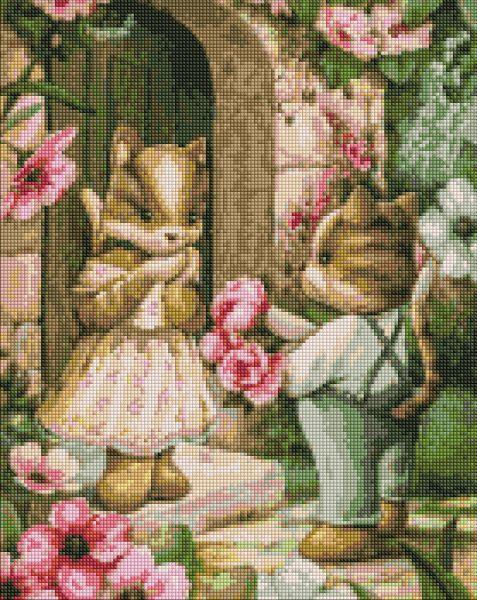 Алмазна мозаїка "Букет для коханої" 40х50см, в термопакеті, ТМ Ідейка, Україна, фото 1