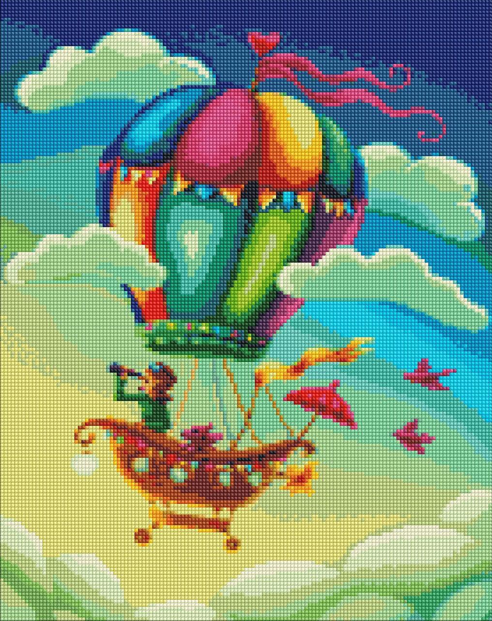 Алмазна мозаїка "Мандрівники" 40х50см, в термопакеті, ТМ Ідейка, Україна, фото 1