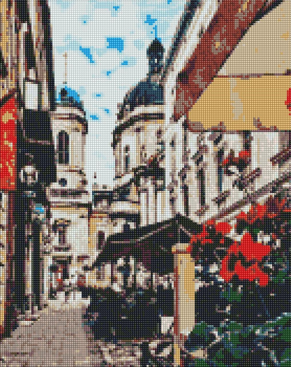 Алмазна мозаїка "Чарівний Львів" 40х50см, в термопакеті, ТМ Ідейка, Україна, фото 1