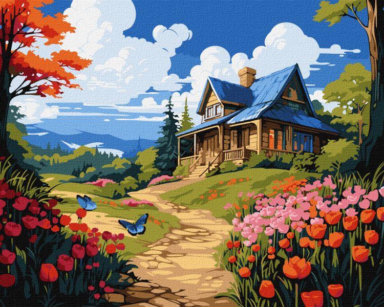 Картина за номерами "Весняна казка" 40х50см, термопакет, ТМ Ідейка, Україна