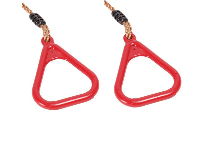 Кольца Акробатические Triangle на веревках для детских площадок красный KBT BT187645 KC, код: 8297113 - фото 1 - id-p2169665150