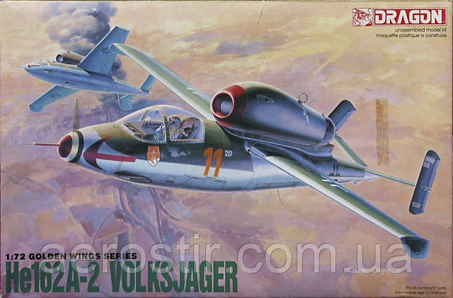 He.162A-2 'Volksjager' 1/72 DRAGON 5001