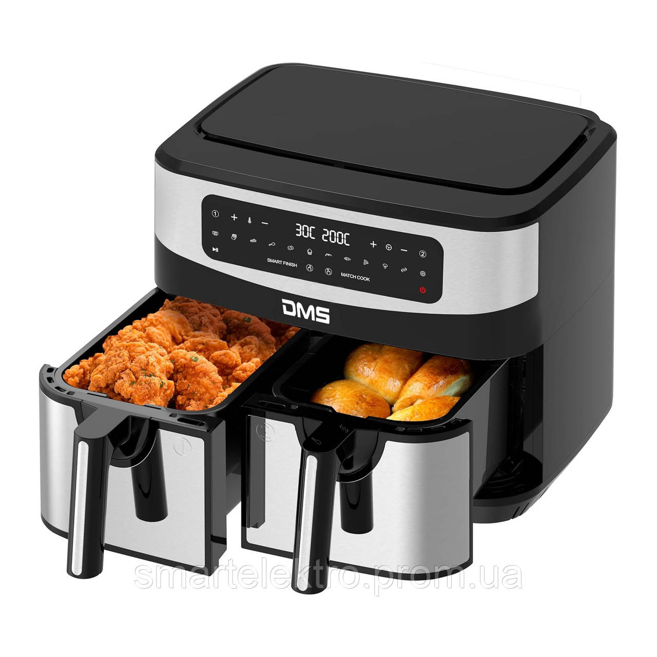 Двухкамерная аэрофритюрница DMS HF-11S Duo 2400 Вт 11 л | Двухкамерная ...