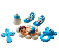 Набір цукрової прикраси "Дитячий набір  блакитний"