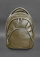 Кожаный рюкзак оливковый краст BlankNote IN, код: 8132718