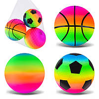 Набір гумових м'ячів арт. FB24337 (300 шт.) розмір 10 см, 100 грамів, MIX кольорів, 3 шт. в упак, сітка