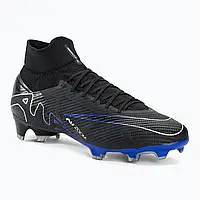 Urbanshop com ua Футбольні бутси Nike Zoom Mercurial Superfly 9 Pro FG black/chrome/hyper royal РОЗМІРИ