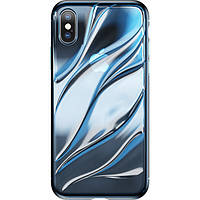 Чохол Baseus для Apple iPhone X Baseus Water Modelling, Blue (WIAPIPHX-SH03)