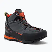 Urbanshop com ua Черевики для трекінгу чоловічі La Sportiva Boulder X Mid сіро-помаранчеві 17E900304 РОЗМІРИ