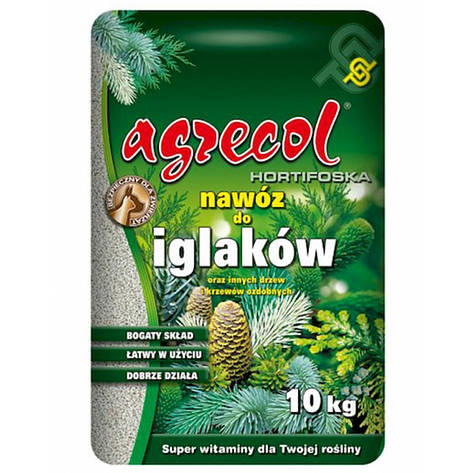 Добриво для хвойних рослин Хортіфоска NPK(10-6-23) 10 кг, Agrecol, фото 1