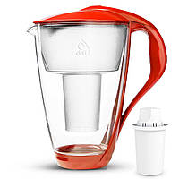 Фильтр для воды кувшин Dafi Crystal Glass 2л Красный