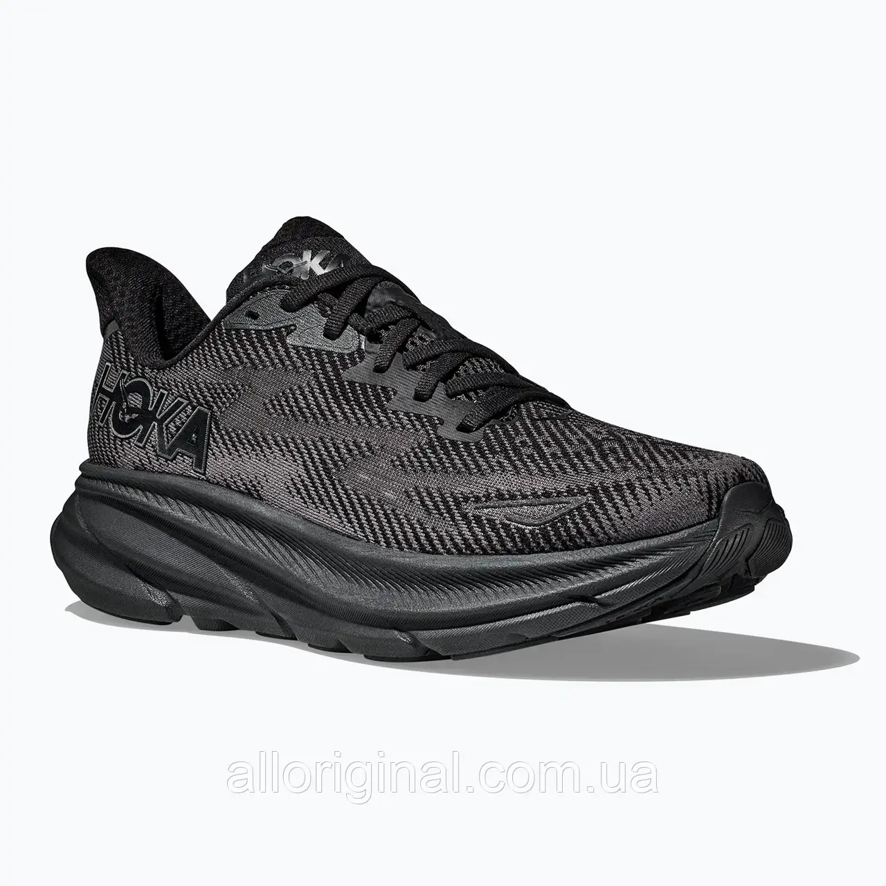 AllOriginal com ua Чоловічі бігові кросівки HOKA Clifton 9 чорний/чорний РОЗМІРИ ЗАПИТУЙТЕ, фото 1
