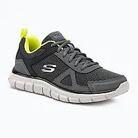 Urbanshop com ua Чоловічі кросівки SKECHERS Track Bucolo вугільний/білий/лаймовий РОЗМІРИ ЗАПИТУЙТЕ