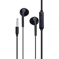 Проводные наушники вкладыши с микрофоном Celebrat G12 Stereo 3.5 mm 1.2 m Black KC, код: 7827041