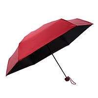Зонт складной SUNROZ Pill Box Umbrella с футляром Красный (SUN1296) PZ, код: 185603