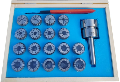 Патрон цанговий КМ2 з набором цанг ЕR 32 з 18 шт. (3-20) GRIFF, фото 1